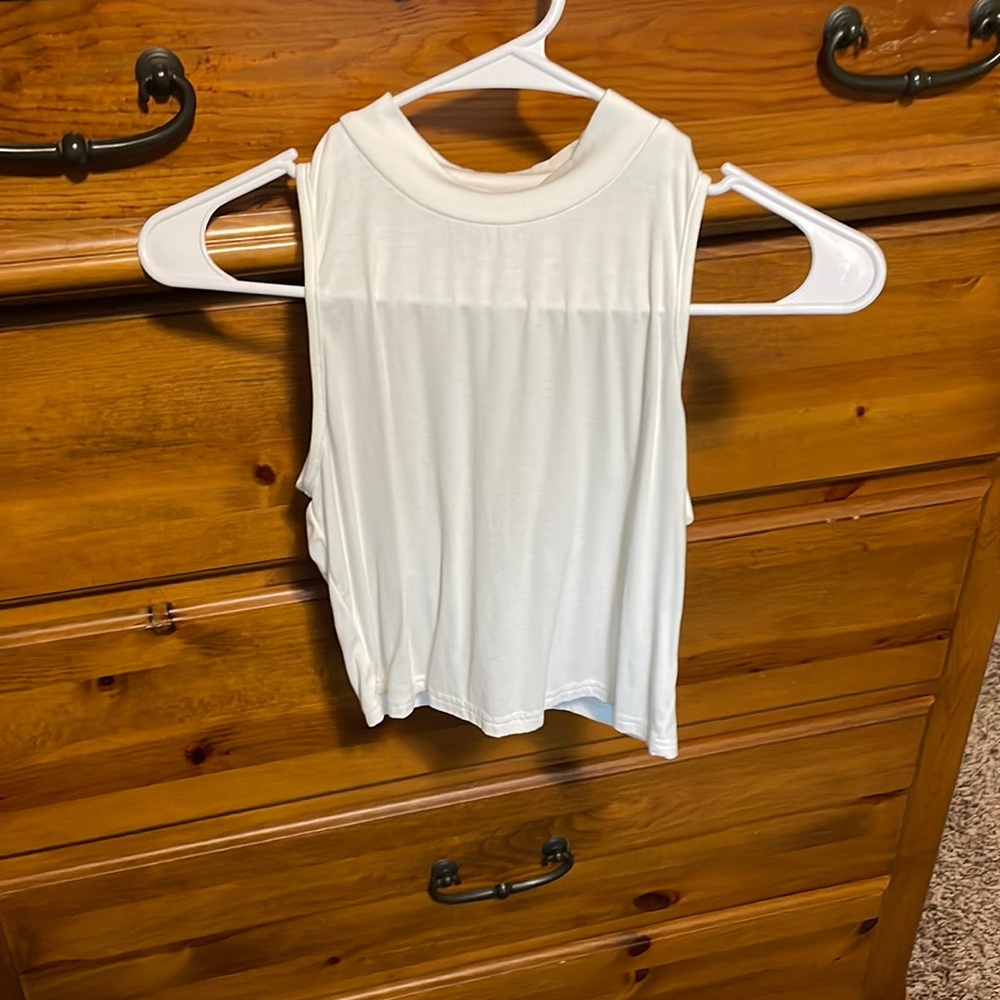 White crop top